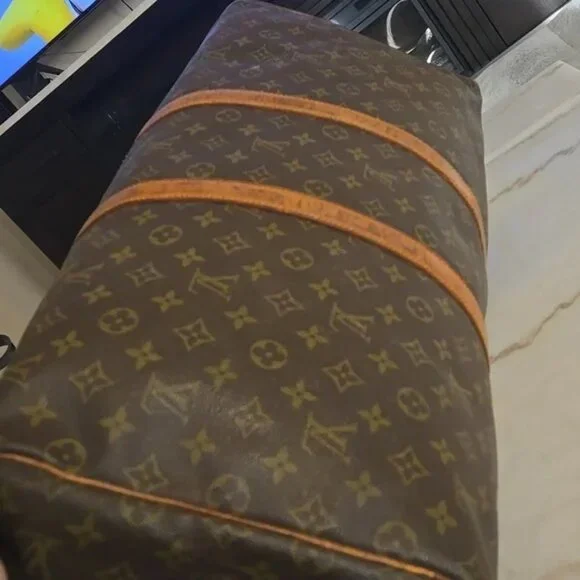 WORK NEEDED: Louis Vuitton Monogram Brown Travel Duffle Bag - Picture 6 of 9